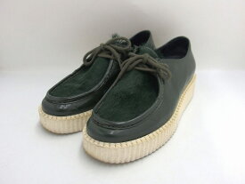 ジョシュア サンダース Joshua SANDERS パテントレザー ポニー 厚底ラバーソール サイズ22.5cm 【中古】