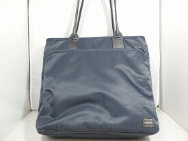 【期間限定セール】ポーター PORTER トートバッグ 紺・黒（持ち手） 【中古】