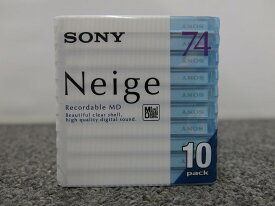 【未使用】 ソニー SONY 【未使用・未開封】 ミニディスク 74分 クリアシェル 10本パック 10MDW74NED