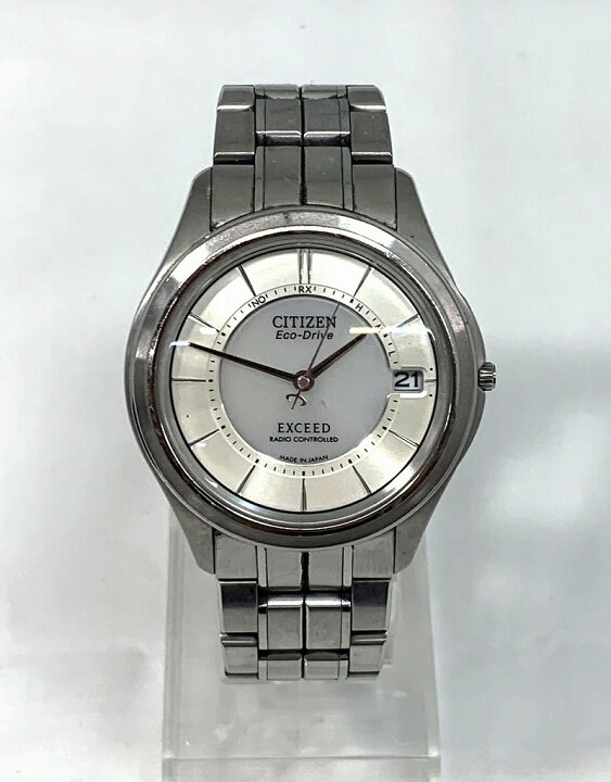楽天市場】シチズン CITIZEN EXCEED 電波ソーラー H111-T012671 【中古 