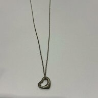 TIFFANY&Co. ティファニー オープンハートネックレス アクセサリー【中古】