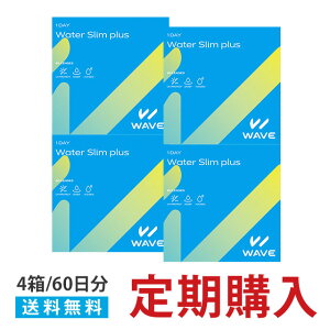 【WAVE定期便/120枚|60日分】WAVE1day UV WaterSlim plus 定期購入【30枚入×4箱】 ワンデー コンタクトレンズ 1日使い捨て