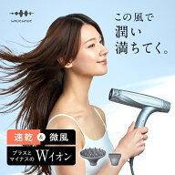 【30％OFFクーポン+P2倍】ひるおびで紹介 WAVEWAVE Dual Care Dryer ドライヤー ヘアドライヤー 大風量 …