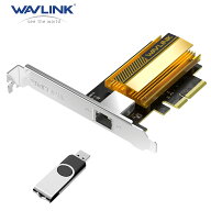 【10Gbps超高速LANカード】WAVLINK PCIe 10G NIC AQC113C搭載 RJ45有線LANアダプタ 10000/5000/2500Mbps…