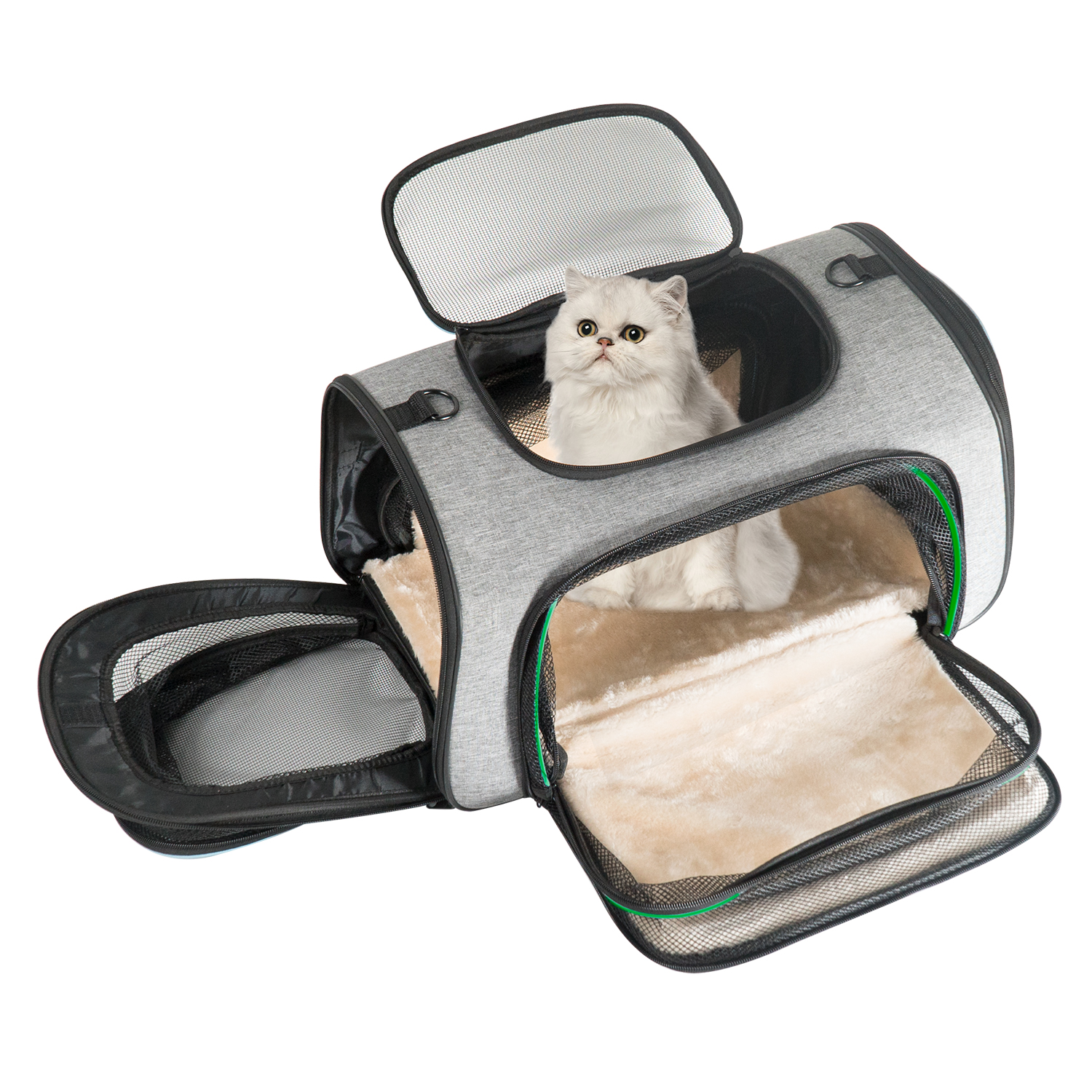 Minthouzペットキャリー 犬 猫 キャリーバッグ キャリー・カート 拡張可能 通気性 折りたたみ | WAVLINKダイレクト楽天市場店