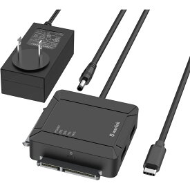 WAVLINK USB C デュアルベイSATAアダプター オフラインクローニング機能を備えたファイル転送およびバックアップ用の外部2.5"3.5" SATAハードドライブコネクター 2 x 18 TB 5Gbps SATAIIIUASPをサポート
