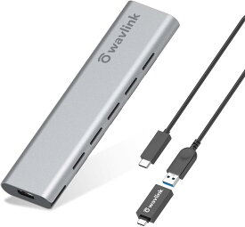 WAVLINK USB C M.2 外付けケース　USB 3.1 Gen 2 10Gbpsデーター転送 エンクロージャー 外部 SATA NGFF SSD