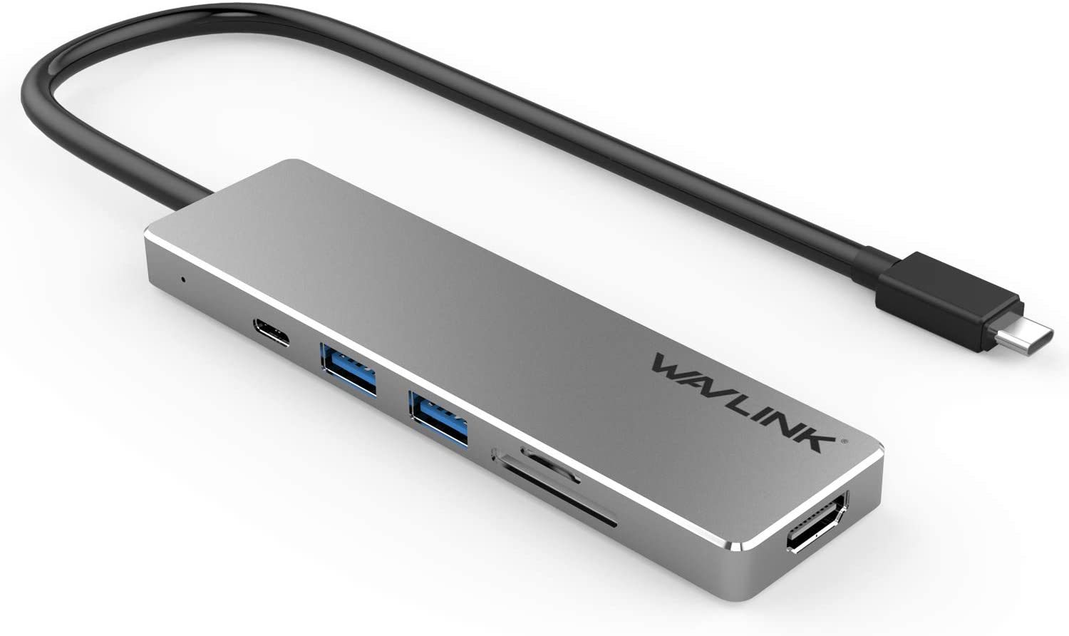 WAVLINK 新色追加して再販 USB-C HUB タイプCハブ ミニ ドック 4K HDMI PD SD TF Type-C カードスロット USB3.0 100W充電 Mac 海外限定 Windows OS対応