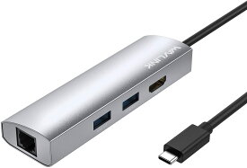 WAVLINK USB-C HUB Type-Cハブ 4K HDMI ギガビットポート USB3.0 ハブ 在宅勤務 ゲーム用 Windows/Mac OS対応 Type-Cドッキングステーション