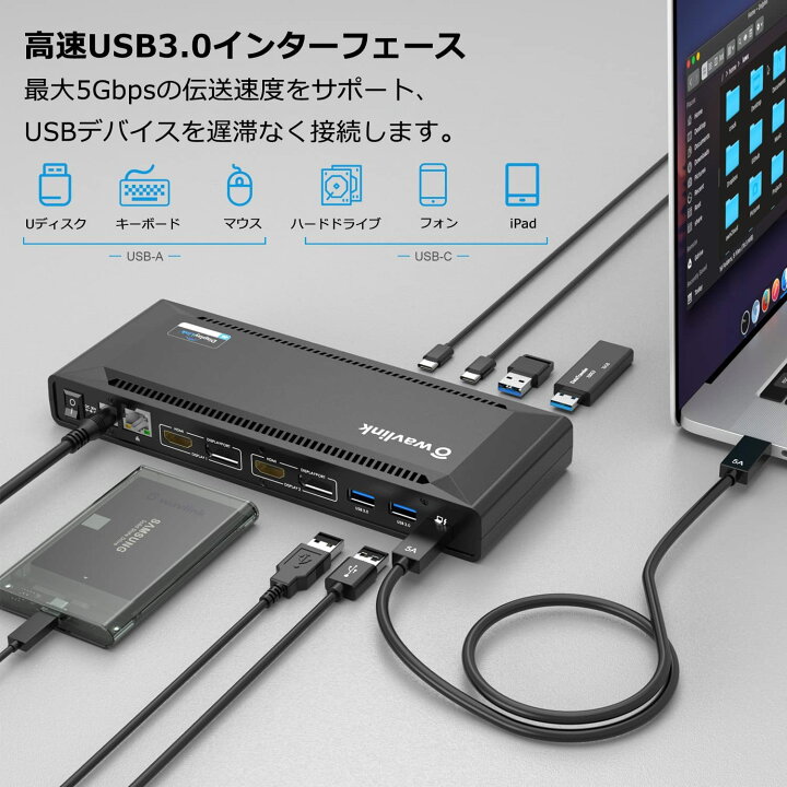 楽天市場】エントリーで最大P5倍【楽天3位受賞】WAVLINK 14-in-1 USB-C 
