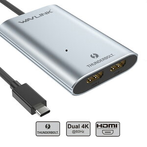 őP65{yThunderbolt 3pzWAVLINK Thunderbolt 3 fA4K/VO5K HDMIA_v^[b𑜓xfóbDisplayPort1.2ΉbMac/WindowsΉbHDMIΉbX^CbV➑&OP[u݌vbHDMI
