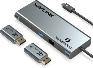 uCeFρvWAVLINK Thunderbolt 3 Mini Dock hbLOXe[V/fA 4K@60Hz/ő5K@60Hz fBXvCo/2×DPo̓|[g/USB3.0 A|[g/MKrbgځAUSB3.0 MKrbg oXp[ M
