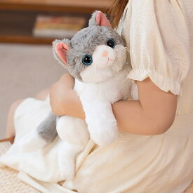 ぬいぐるみ ネコ 猫 リアル 生々しい 茶トラ 寝具 抱き枕 子供 かわいい 可愛い ふわふわ もちもち 可愛い 人形 横向き寝 添い寝 寝具 お祝い プレゼント 癒し系 柔軟 ストレス解消 ベッドルーム 多機能 クッション 昼寝