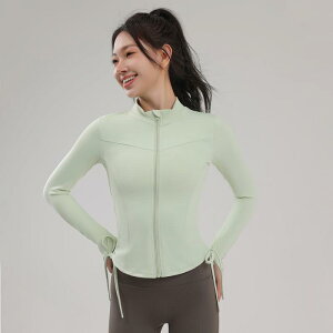 レディース トレーニングウェア ジャケット アウター 長袖 無地 速乾 軽量 通気性 快適 保温性 動きやすい スタンドカラー ランニング ヨガ レジャー カジュアル スポーティ