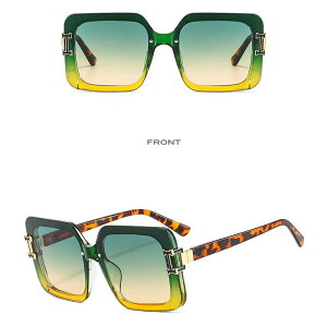 サングラス おしゃれ ユニーク アメリカ 大型 フレーム スクエア サングラス ストリート 写真 撮影 顔 整形 メガネ サンシェード UV クロスボーダー サングラス