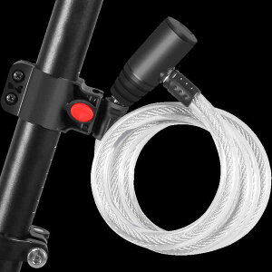 おしゃれ 自転車 チェーンロック マウンテンバイク 盗難防止 子供用 スクーター キックボード 安心 防犯グッズ 使いやすい 取り付け 簡単 黒