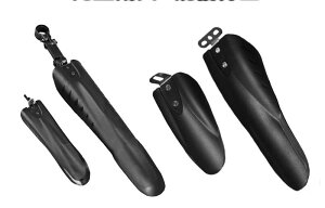 自転車 泥除け フェンダー マウンテン バイク ユニバーサル 汎用 大人 雨 シールド フロント リア 前 後輪 子供 キッズ ジュニア 12〜29インチ マッド タイル シートポスト フレーム ネジ アク