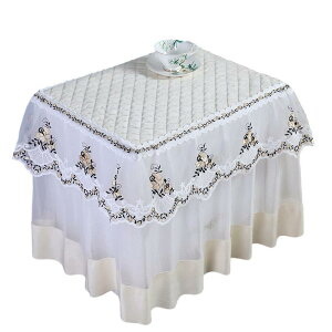 サイド テーブルクロス おしゃれ キャビネット 北欧 ベッド カバー 布 電子レンジ タオル ティー コーヒー レース シンプル オフホワイト グレー ブルー ソフト 厚手 耐摩耗性 洗濯可能 滑り