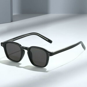 サングラス スクエア UVカット UV400 軽量 ファッション おしゃれ 高級感 ドライブ レジャー 普段使い シンプル カジュアル TR90フレーム リムレス ブラック グレー ブラウン べっ甲 眼鏡 アイウ