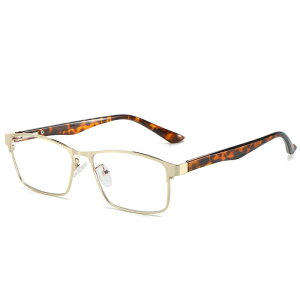 伊達メガネ ユニセックス 男女兼用 レトロ おしゃれ 軽量 ブルーライトカット スクエア型 四角 メタルフレーム シンプル カジュアル アウトドア デイリーユース ファッション 万能 アイウェ