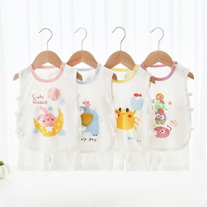 ベビー服 赤ちゃん ノースリーブ タンクトップ ショートパンツ セットアップ 薄手 再生繊維 テンセル素材 キャラクター かわいい 前開き 春夏 普段使い 男女兼用