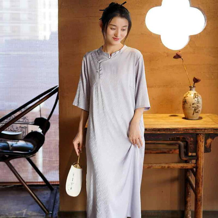 楽天市場】ワンピース レディース 女性用 春夏 新しい中国風 中華風 