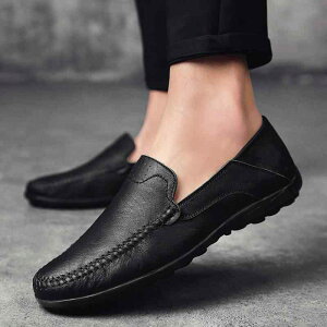ドライビングシューズ メンズ 男性用 スリッポン モカシン ローファー 本革 牛革 レザー ソフトソール 柔らかい 通気性 快適 大きいサイズ カジュアル 普段使い 中高年 父親向け