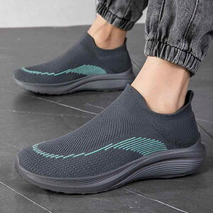 スニーカー メンズ レディース ユニセックス ウォーキング 普段使い タウンユース フライニット メッシュ スリッポン 伸縮性 軽量 通気性 大きいサイズ ソックススニーカー EVAソール ローカ