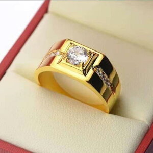 指輪 男女兼用 欧米スタイル ファッション 合金製 電気メッキ加工 幾何学 スクエア マイクロパヴェ ジルコニア レトロ ヴィンテージ ゴールド シルバーカラー リング 普段使い カジュアル