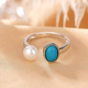 アクセサリー レディース S925純銀 ターコイズ パールパール ジュエリーセット ピアス 指輪 ペンダント アンティーク風 エレガント 上品 高級感 おしゃれ 普段使い 通勤 フォーマル