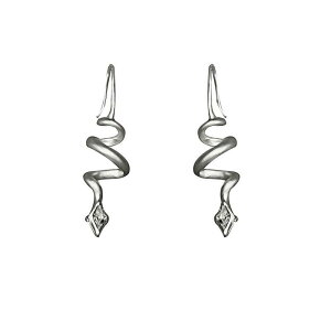 ピアス レディース 蛇モチーフ 巻き付くデザイン ジルコニア 大ぶり 個性的 アニマル 合金 イヤリング 欧米スタイル アクセサリー パーティー 普段使い ゴージャス(x2)