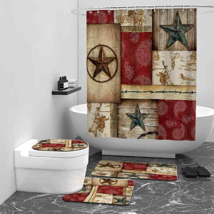 シャワーカーテン 3Dデジタルプリント 壁柄 ウォールアート風 防水 撥水 バスルーム 浴室 間仕切り 目隠し モダン シンプル おしゃれ ポンジー ポリエステル