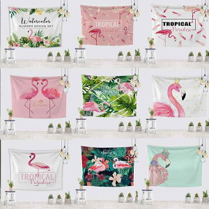 タペストリー フラミンゴ柄 ヨーロピアン クラシック 風景 ウォールデコ 壁掛け 背景布 撮影用 部屋 模様替え 寝室 リビング ベッドルーム 一人暮らし ポリエステル 洗濯可能 インスタ映え