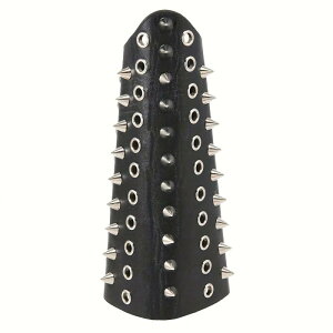 アクセサリー メンズ 男性用 レザー リストバンド 革製 個性的 スタッズ 編み込みデザイン バイク ツーリング 弓道 アーチェリー アームガード 手首 保護 プロテクター アウトドア