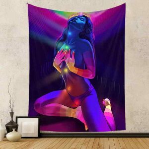 タペストリー セクシー美女 ボヘミアン風 インスタ風 ルームデコレーション 壁掛け布 背景布 ウォールデコレーション 長方形 リビング 寝室 書斎 インテリア おしゃれ 模様替え ポリエステ