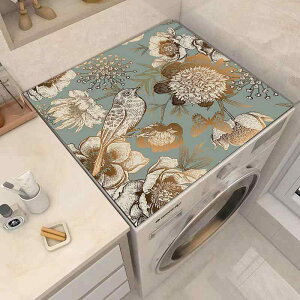 マット 新中式 ライトラグジュアリー 花鳥柄 珪藻土 吸水速乾 バスマット 台所マット 玄関マット 洗濯機マット 防汚 断熱 スクエア 敷物