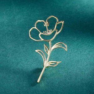 ブローチ レディース シンプル 透かし彫り 薔薇 ローズ 繊細なデザイン 上品 銅製 電気メッキ ゴールド シルバー フォーマル オフィス 通勤 普段使い ジャケット コート ラペルピン ピンブロ