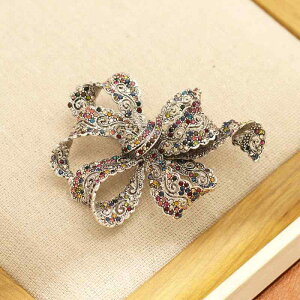 ブローチ レディース 女性用 欧米風 高級感 誇張 個性的 ヴィンテージ風 アンティーク調 レースデザイン ブラック 合金製 ストール留め カーディガン留め 普段使い フォーマル ギフト アク