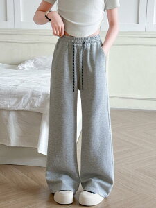 パンツ キッズ 女の子 ジュニア ガールズ 春物 スウェット 微フレア ストレート スリム カジュアル 普段使い 着回し 動きやすい 綿混 ポリエステル混紡 杢グレー ブラック おしゃれ ファッシ