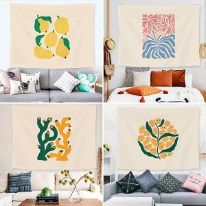 タペストリー シンプル 北欧風 壁掛け 装飾布 背景布 SNS映え 写真撮影用 インテリア 部屋飾り 寝室 リビング ポリエステル 長方形 幾何学模様 抽象柄(x2)