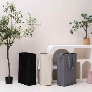 ランドリーバスケット 取っ手付き 折りたたみ式 大容量 単層 オックスフォード生地 600D 防水 PEコーティング 多機能 軽量 丈夫 家庭用 ホテル用 寝室 洗面所 衣類収納 洗濯物入れ 雑貨収納 モ