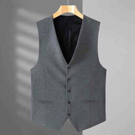 ベスト メンズ 大きいサイズ 男性用 無地 シングルボタン テーラードカラー カジュアル ビジネス オフィス 通勤 ゆったり ビッグサイズ 体型カバー 斜め裾 パッチポケット ポリエステル素材 通気性 イージーケア オールシーズン