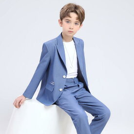 スーツ 男の子 キッズ カジュアル フォーマル セットアップ ジャケット 結婚式 フラワーボーイ 誕生日 発表会 ピアノ 演奏会 記念撮影 ストリート 春秋