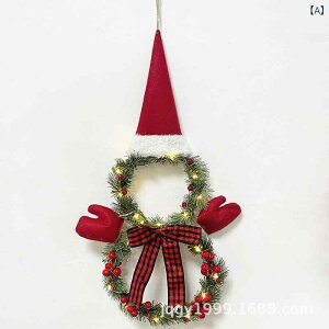 ���[�X �N���X�}�X �X�m�[�}�� LED���C�g �h�A�p �Ǌ|�� ���� ���� ���O �z�� �O���[�� �E�H�[���f�R���[�V���� �I�[�i�����g ����