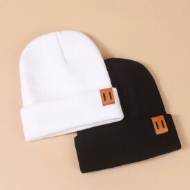 ニット帽 ユニセックス 秋冬 防寒 保温 防風 アクリル おしゃれ カジュアル サイクリング ビーニー