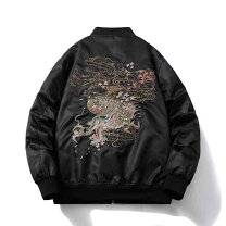スタジャン 龍 日本製 美品 Vintage 龍神 限定 vintage unisex サテン 