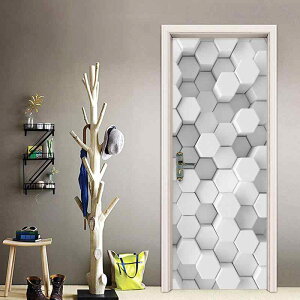 �E�H�[���X�e�b�J�[ �h�A�V�[�g 3D ���� ������� ���킢�� �􉽊w�͗l ���U�C�N �A�[�g DIY �����C�N�V�[�g �ǎ� �V�[�� �͂����� �ȒP�\�t �͗l�ւ� �h�� �ϐ� ���r���O �Q�� ���� �����p 2��