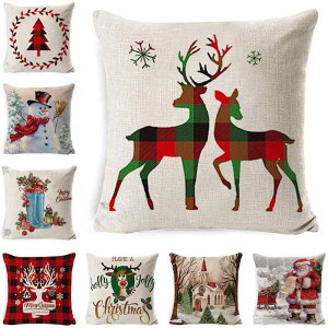�N�b�V�����J�o�[ �N���X�}�X �������J�o�[ �s���[�P�[�X ���l�� �� �k���� ���r���O �C���e���A �\�t�@���� 45×45cm �C�x���g �p�[�e�B�[