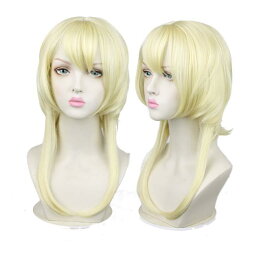 ウィッグ レディース ゴールド 金髪 ロング キャラクター コスプレ ハロウィン イベント 仮装 耐熱 アレンジ可能