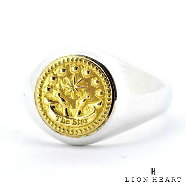 楽天市場】ライオンハート シグネイチャーリング シルバー925 × K18  